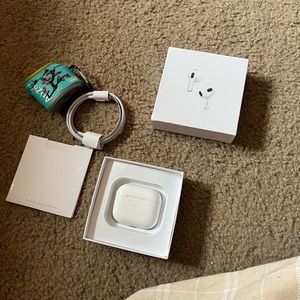 Apple Airpod 3! used once! has box and charger and an extra case!